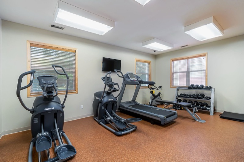 Fitness center at The Aspen